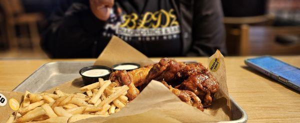 Honey bbq wings