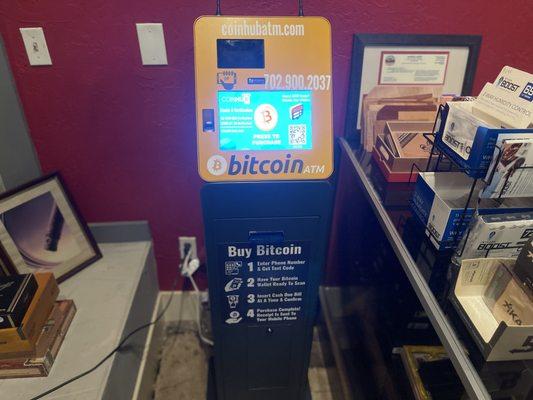 New BITCOIN ATM at Aztec Cigars & Lounge.