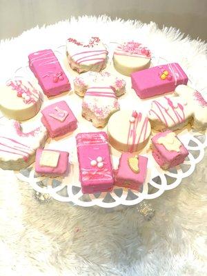 Baby shower dessert tray