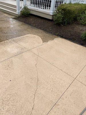 Backyard pressure washing