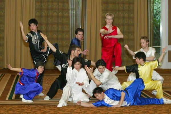 Wushu West students at a demonstration during Chinese New Year.