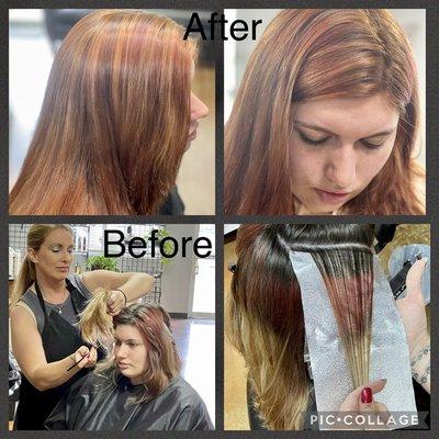 Look at this fabulous color correction Jenn did .