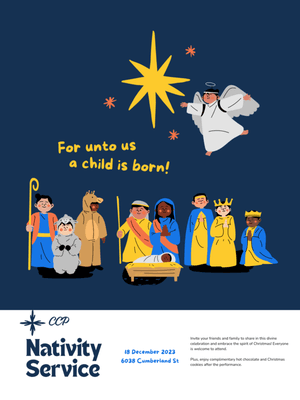 All preschool children will have a role in 
CCP Annual Nativity Performance