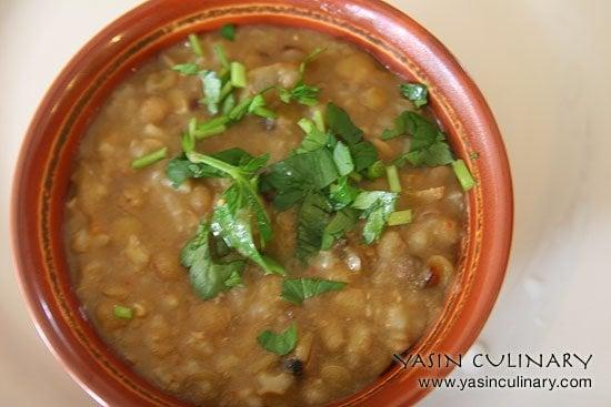 Lentil soup.