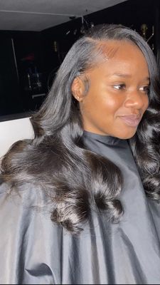 Traditional sew-in hair