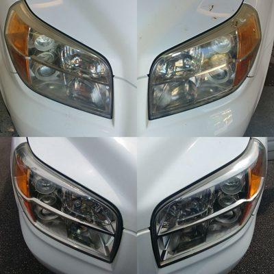 Lifetime warranty on head light restorations