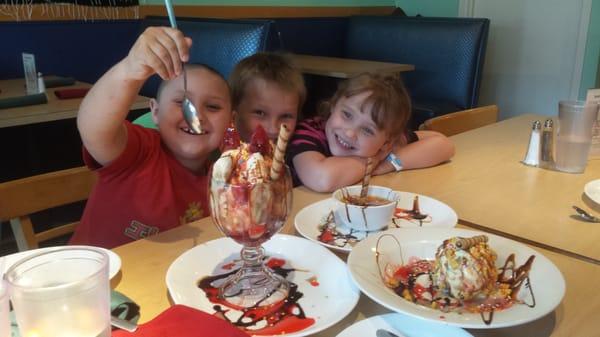 Desserts were a family pleaser all around.