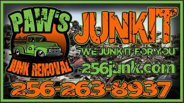 Fast Monkey Graphics, Tuscumbia, AL - PAWS JUNK REMOVAL SIGN