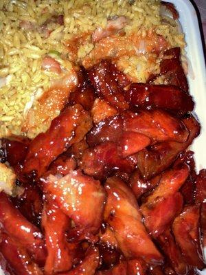 C10. Boneless Spare Ribs Combo Platter C10.