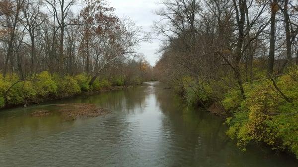 View from the bridge at the north end