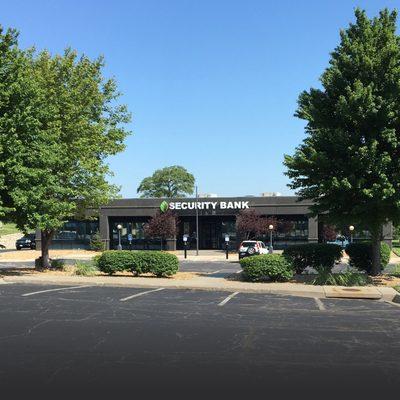 The Security Bank of Kansas City branch at 9800 NW Polo Dr in Kansas City, MO.