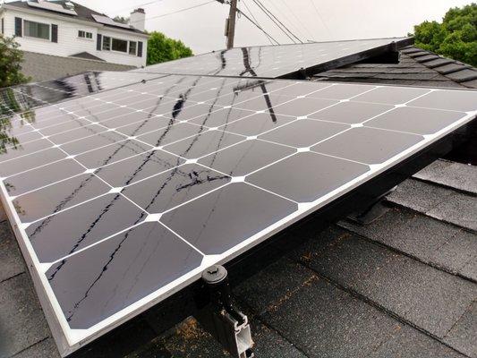 Solar panels after treatment