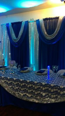 Head table back drop