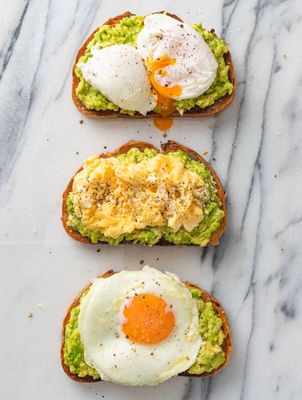 Avocado Toasted Bread with egg