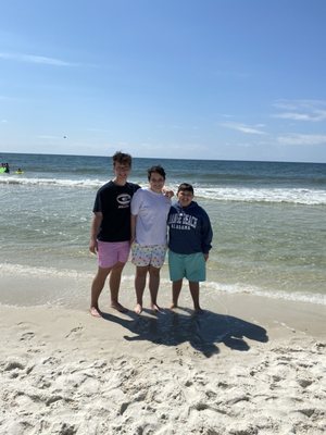 My 3 sons enjoying the beach at Phoenix VI