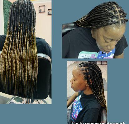 Knotless braids