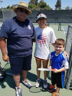 Coach DIAZ and Coach Elaine having really helped my 5 year old son during his first experience and lessons with tennis.