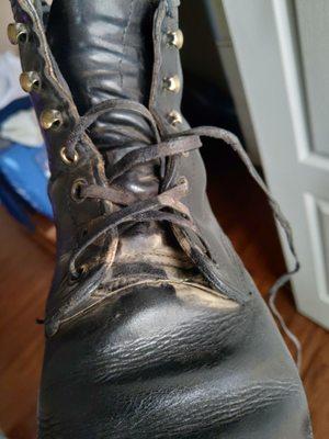 My boot after a "shine"