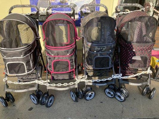 The larger 80.00 strollers.