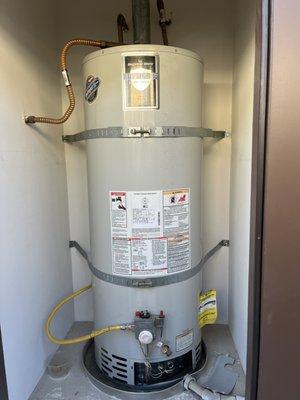 Tank water heater install