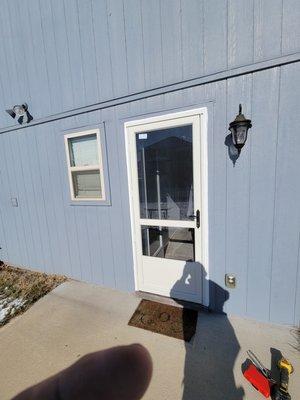 Storm Door Installation.