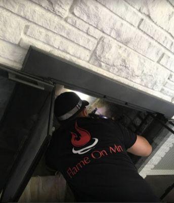 Fireplace repair and cleaning services.