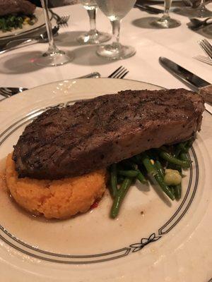 Steak, sweet potato and green beans