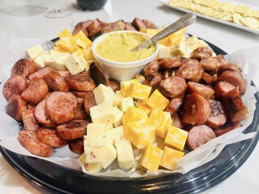 Smoked Sausage & Cheese Tray!