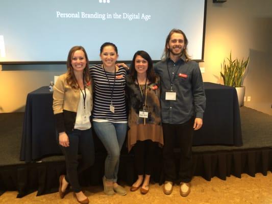 Some Engenius team members presenting at thePIQUE Young Professionals Conference