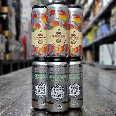 Modist Brewery ; Mangoshino smoothie sour & Hex Code lager made with coconut,  pineapple and marshmallow