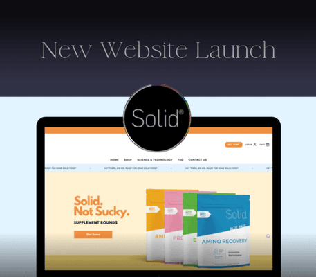 Solid Nutrition website design