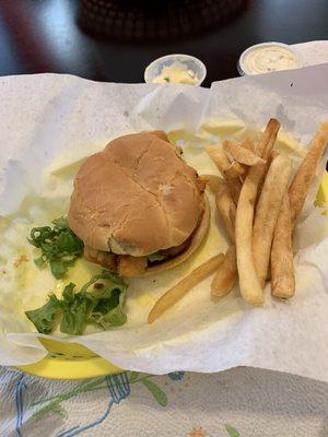 Fried cod with fries!