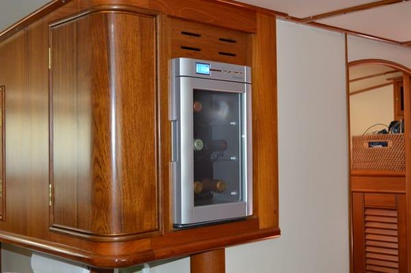 wine cooler installation.