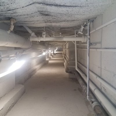 Crawl space after B & G Restoration Inc. completed work