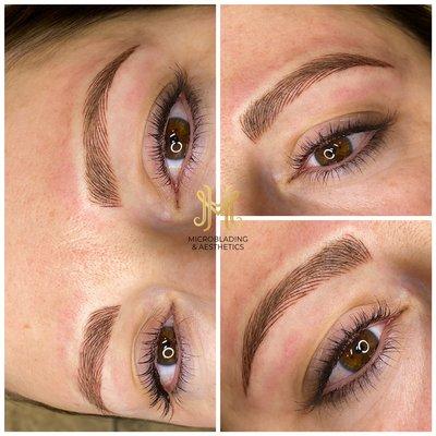 Microblading eyebrows