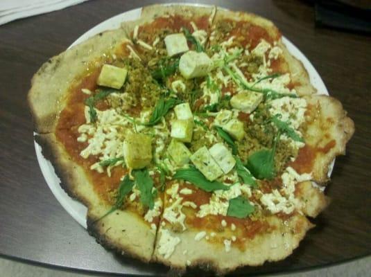 Vegan and gluten free yummy fresh to order pizza