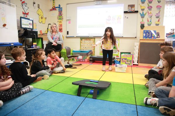 Students enjoying the class at Mayo Elementary School