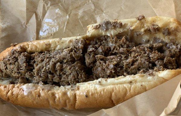 Cheesesteak with extra cheese...the pic doesn't do it justice!