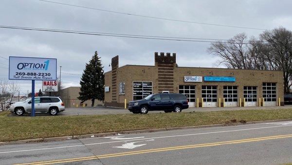 Front of our store featuring our bay windows