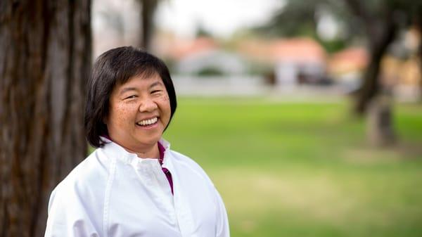 Our friendly dentist, Dr. Christina D. Wong.