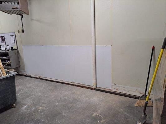 Industrial wall repair for business