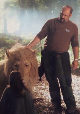 Howard Berger on the set of Prince Caspian