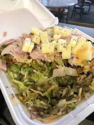 Medium Salad with 2 Cold Meats - ham and turkey