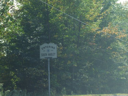 Entering South Hadley at the Amherst line.