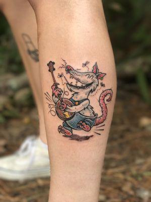 Hillbilly Possum Tattoo