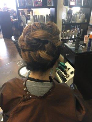 Updo from the back