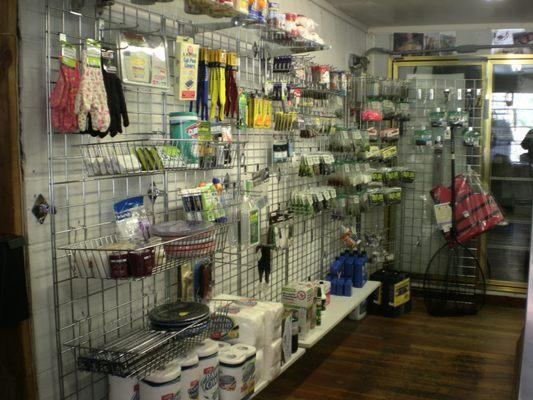 Fishing lures, last minute supplies in store.