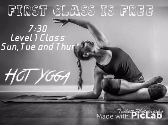 First timers, these are your classes! Come join the fun! Be sure to drink lots of water!!