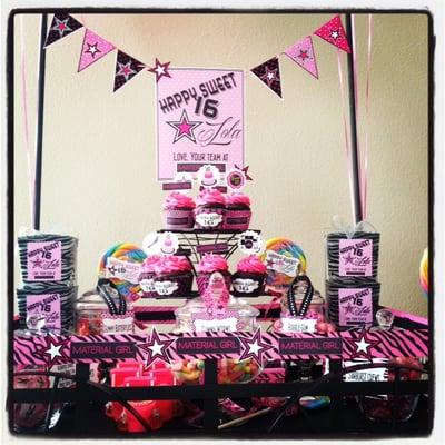 Lola's Sweet Sixteen Candy Cart