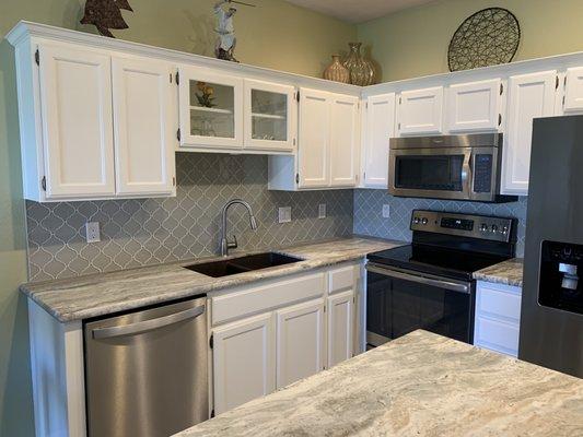 Backsplash done by Veracity Worx